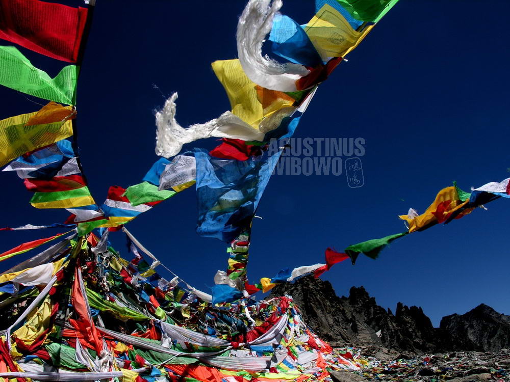 Prayers Flag in the Holy Kailash